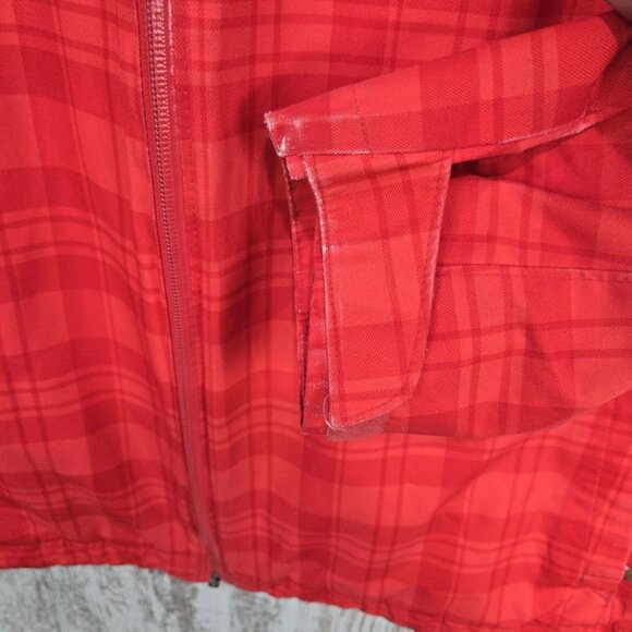 Columbia Women's Interchange Omni Tech 3 In 1 Red Plaid Ski Jacket - Picture 7 of 8